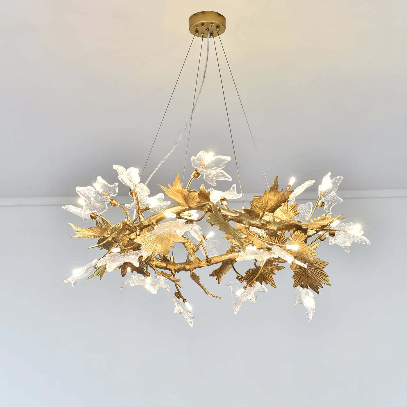 Leafy Dendritic Round Chandelier-Sylvia Space