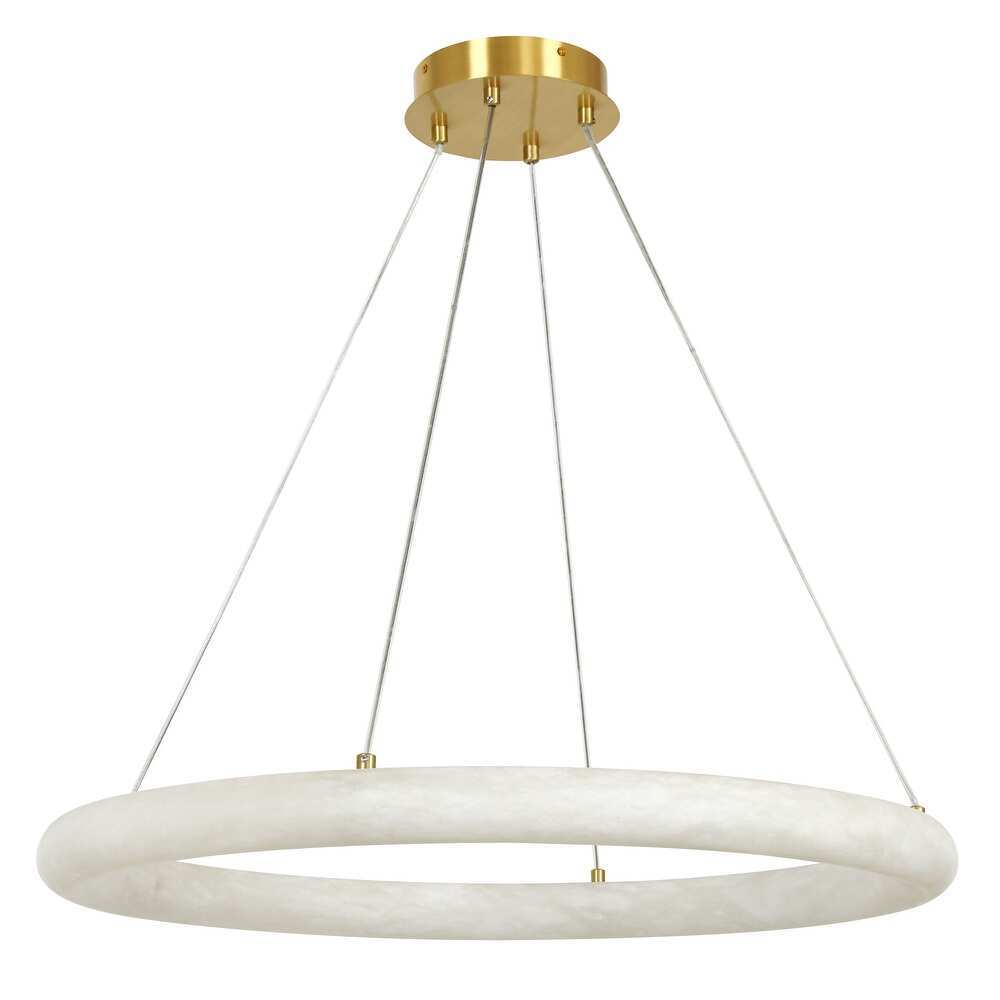 Alabaster Globle Round Chandelier-Sylvia Space