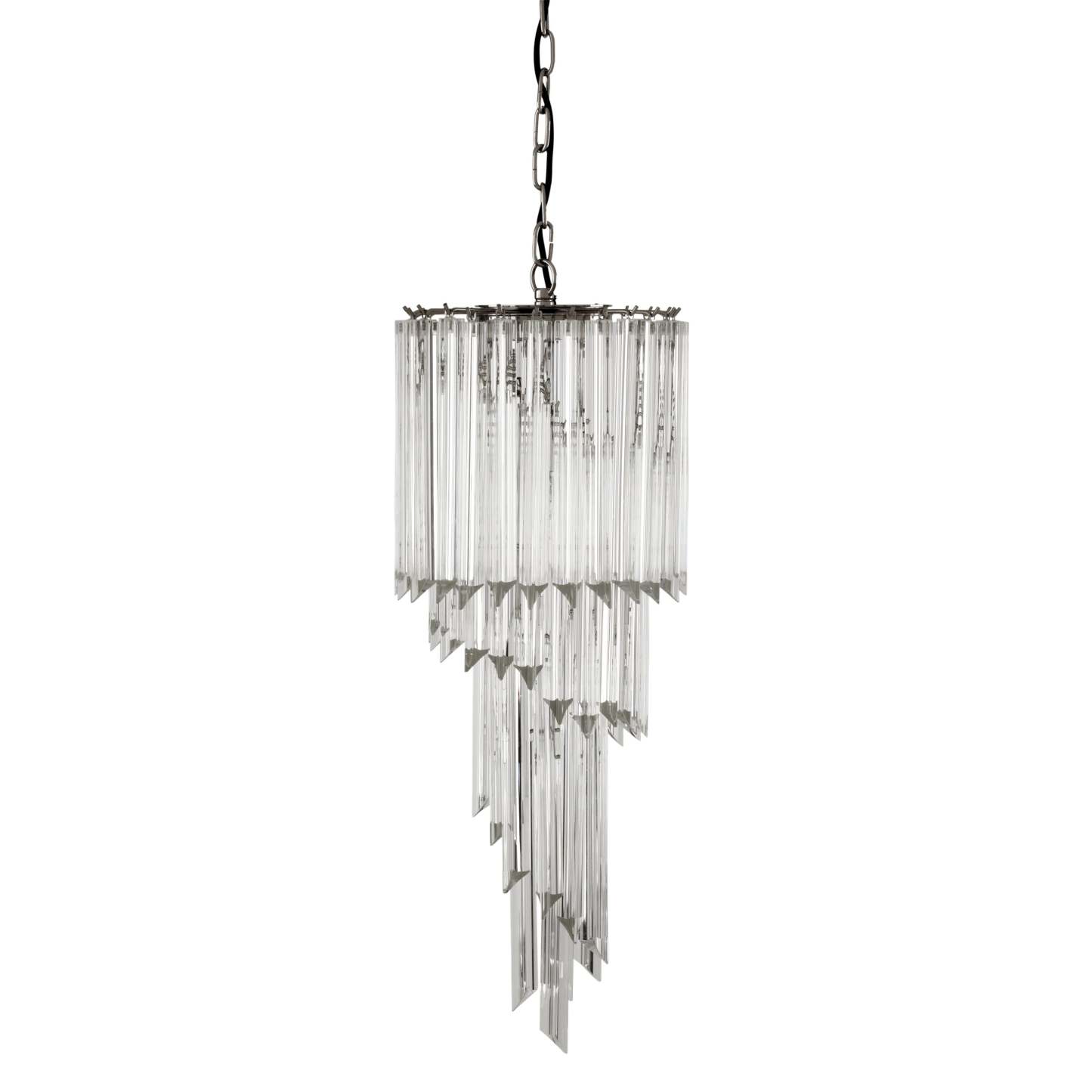 Marino Modern Glass Chandelier - [Nickel] - Eichholtz-Sylvia Space