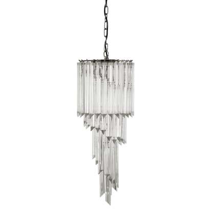 Marino Modern Glass Chandelier - [Nickel] - Eichholtz-Sylvia Space