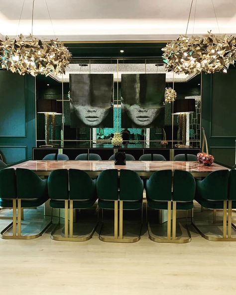 McQueen Round 18 Light Crystal Modern Chandelier - Luxxu-Sylvia Space