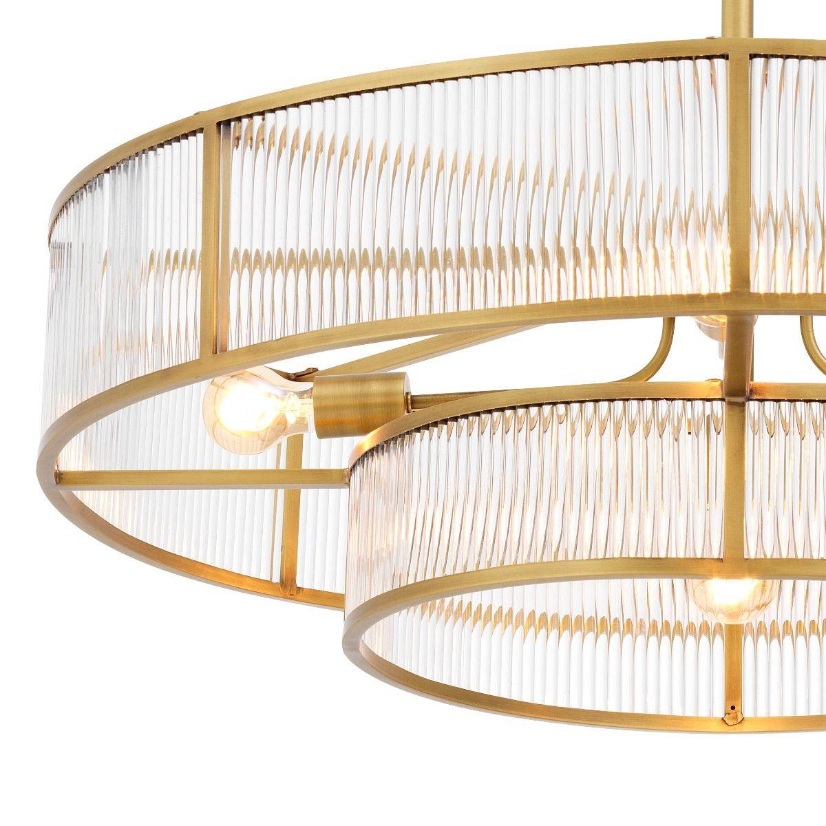 Montparnasse Modern Brass Chandelier - [Brass] - Eichholtz-Sylvia Space