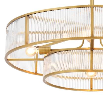 Montparnasse Modern Brass Chandelier - [Brass] - Eichholtz-Sylvia Space