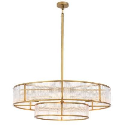Montparnasse Modern Brass Chandelier - [Brass] - Eichholtz-Sylvia Space