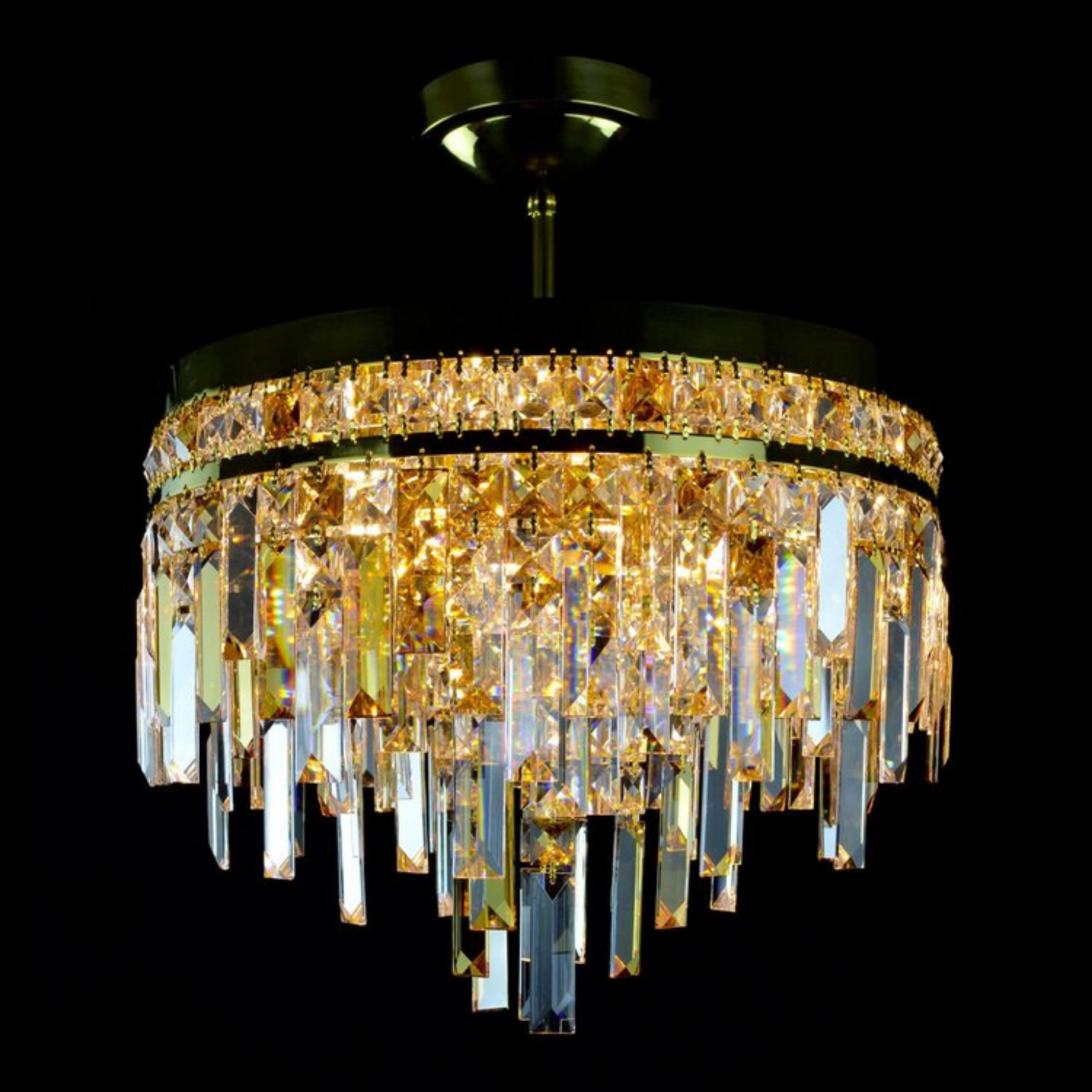 Napoli 6 Modern Crystal Glass Chandelier - Wranovsky-Sylvia Space