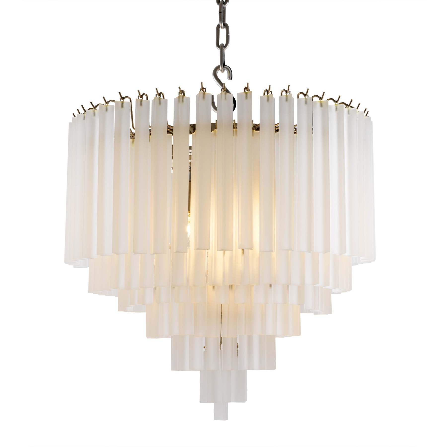 Nova Modern Glass Chandelier - [Nickel] - Eichholtz-Sylvia Space