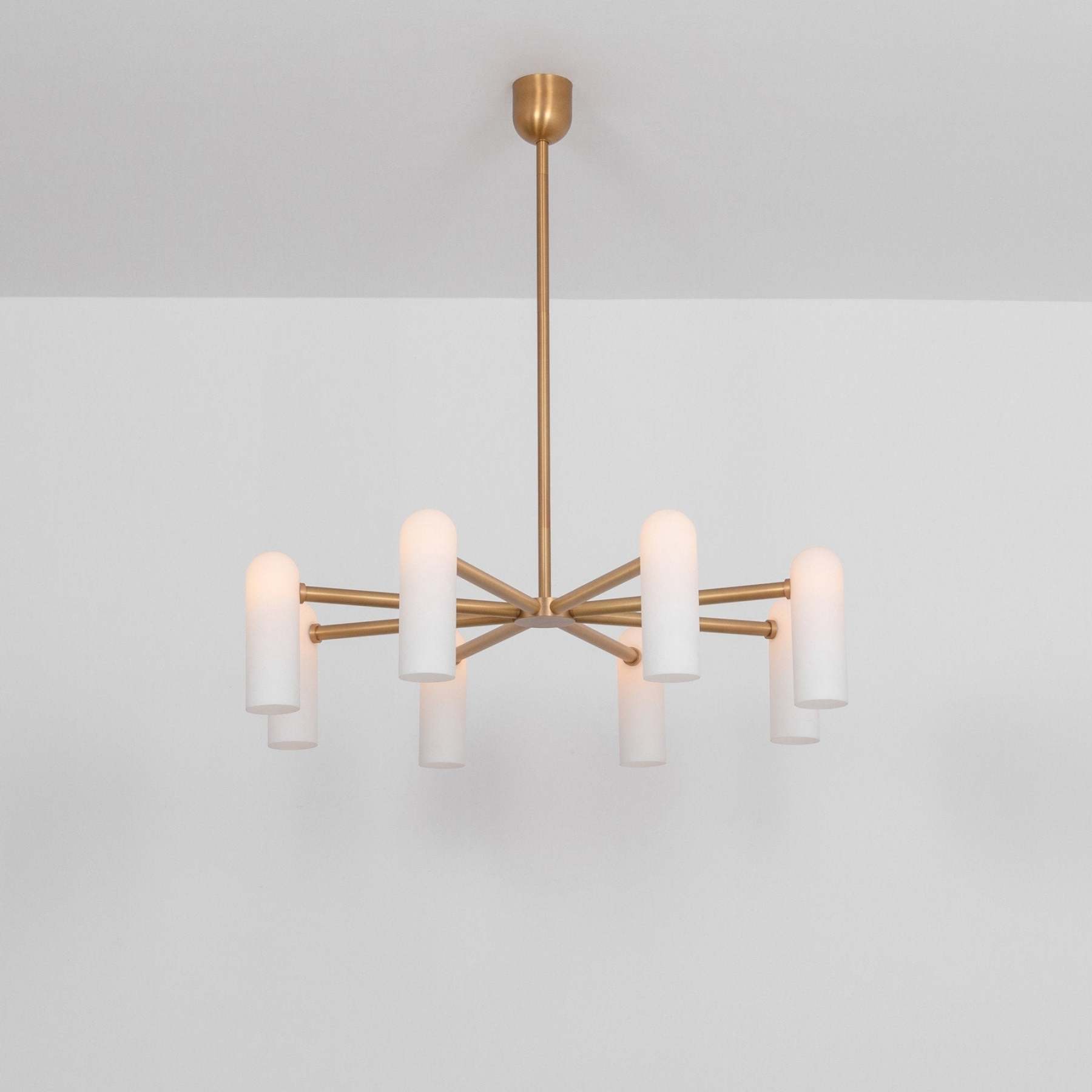Odyssey Round Modern Brass Chandelier [S/M/L] - Schwung-Sylvia Space