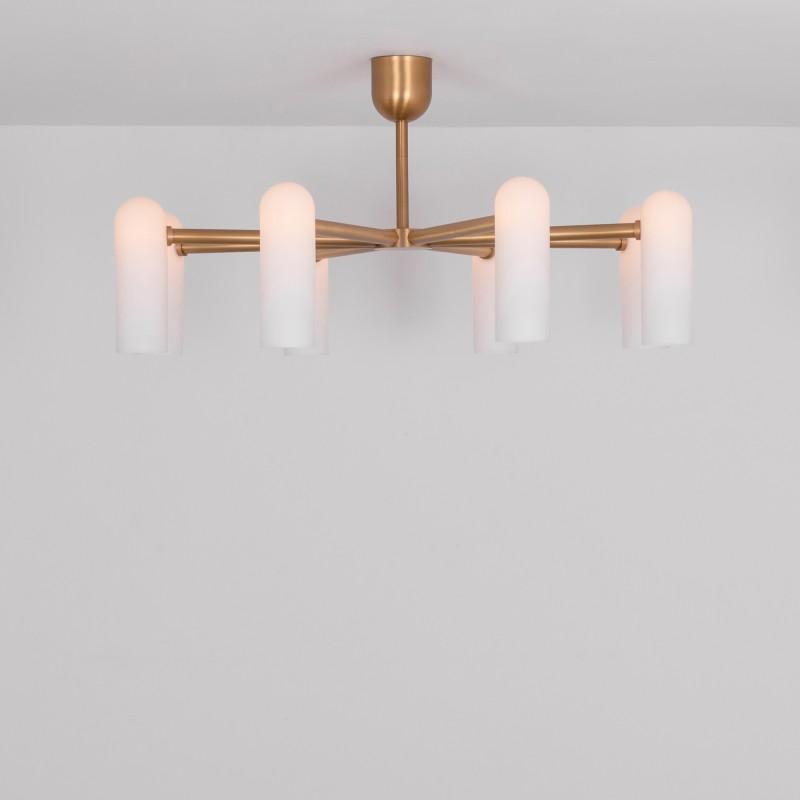 Odyssey Round Modern Brass Chandelier [S/M/L] - Schwung-Sylvia Space