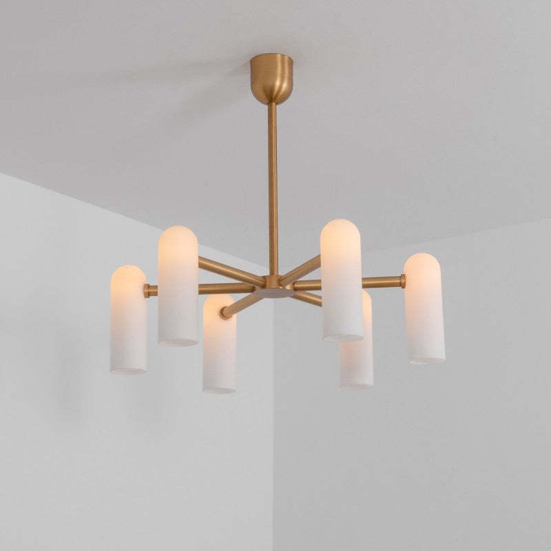 Odyssey Round Modern Brass Chandelier [S/M/L] - Schwung-Sylvia Space