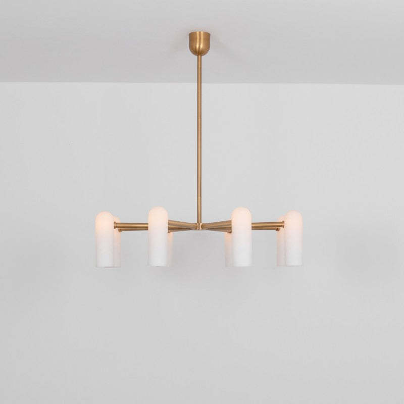 Odyssey Round Modern Brass Chandelier [S/M/L] - Schwung-Sylvia Space