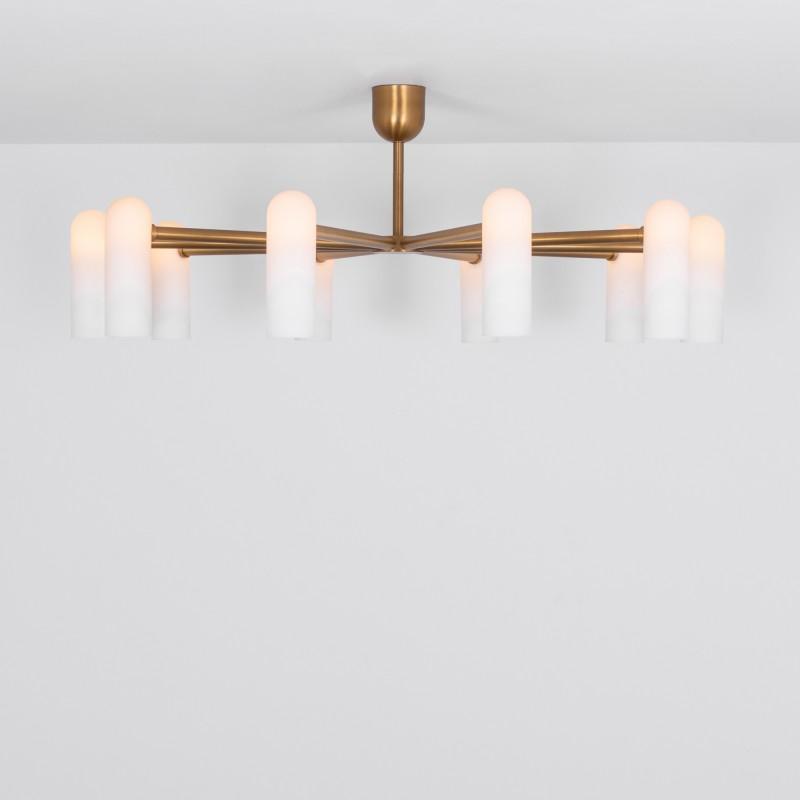 Odyssey Round Modern Brass Chandelier [S/M/L] - Schwung-Sylvia Space