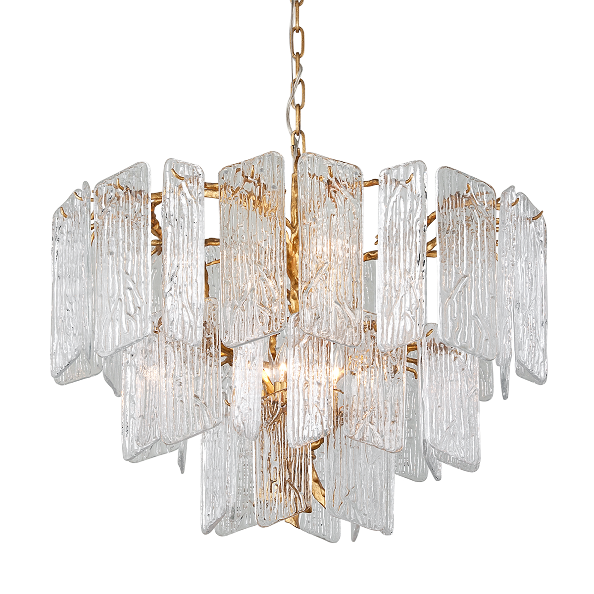 Piemonte Modern Chandelier S/L - 244-44/48-CE- Corbett Lighting.-Sylvia Space