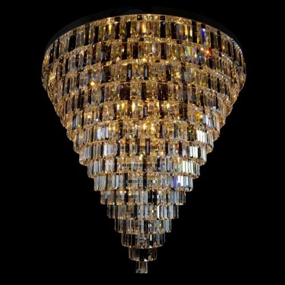 Porto XL 16 Modern Chandelier (Silver) - Wranovsky-Sylvia Space