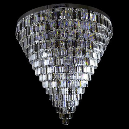 Porto XL 16 Modern Chandelier (Silver) - Wranovsky-Sylvia Space