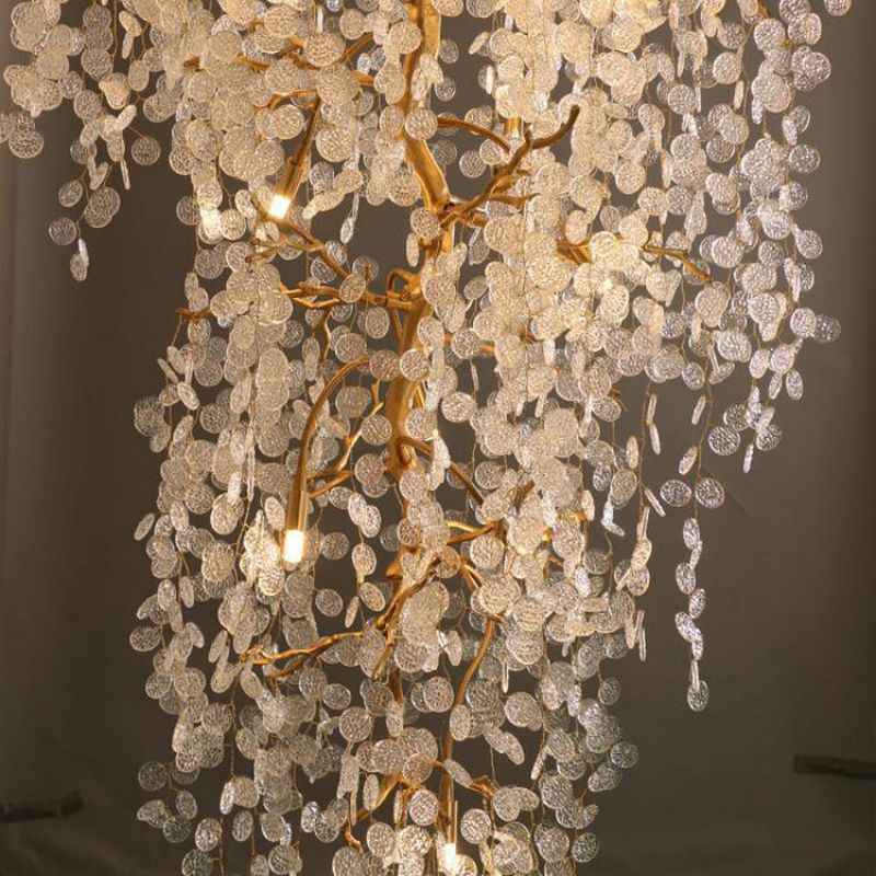 Two-Tier Large Branch Chandelier