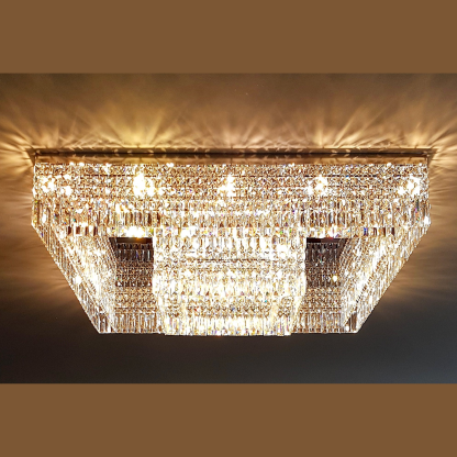 Quadratum Asfour Modern Glass Chandelier - Luchiante.-Sylvia Space
