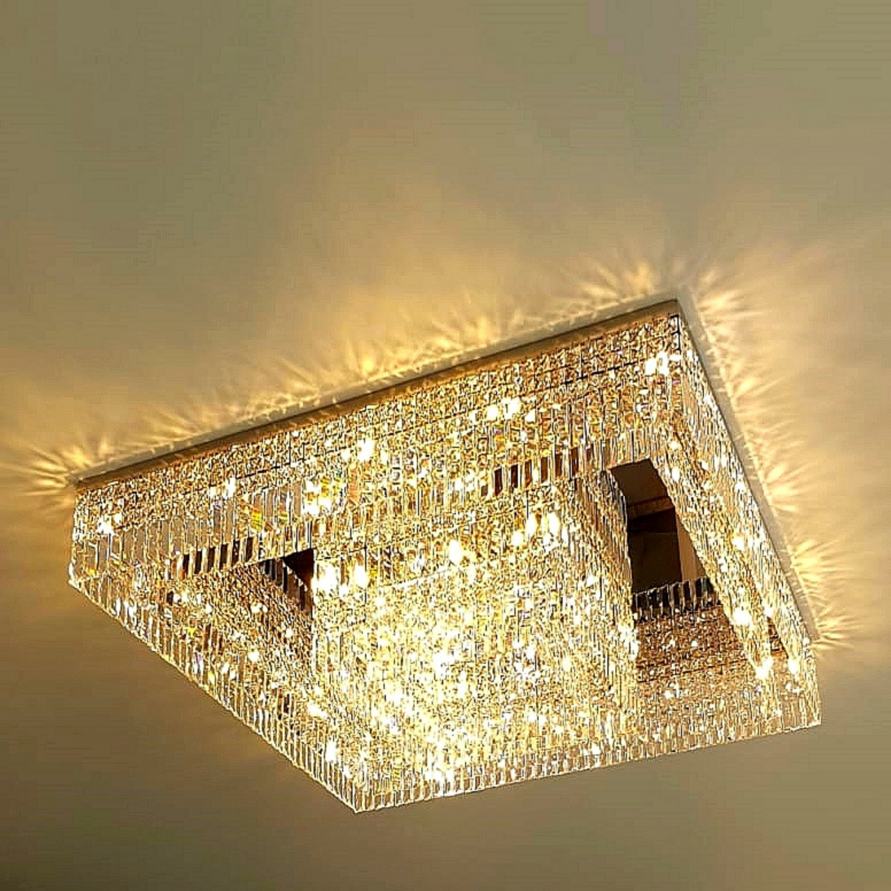 Quadratum Asfour Modern Glass Chandelier - Luchiante.-Sylvia Space