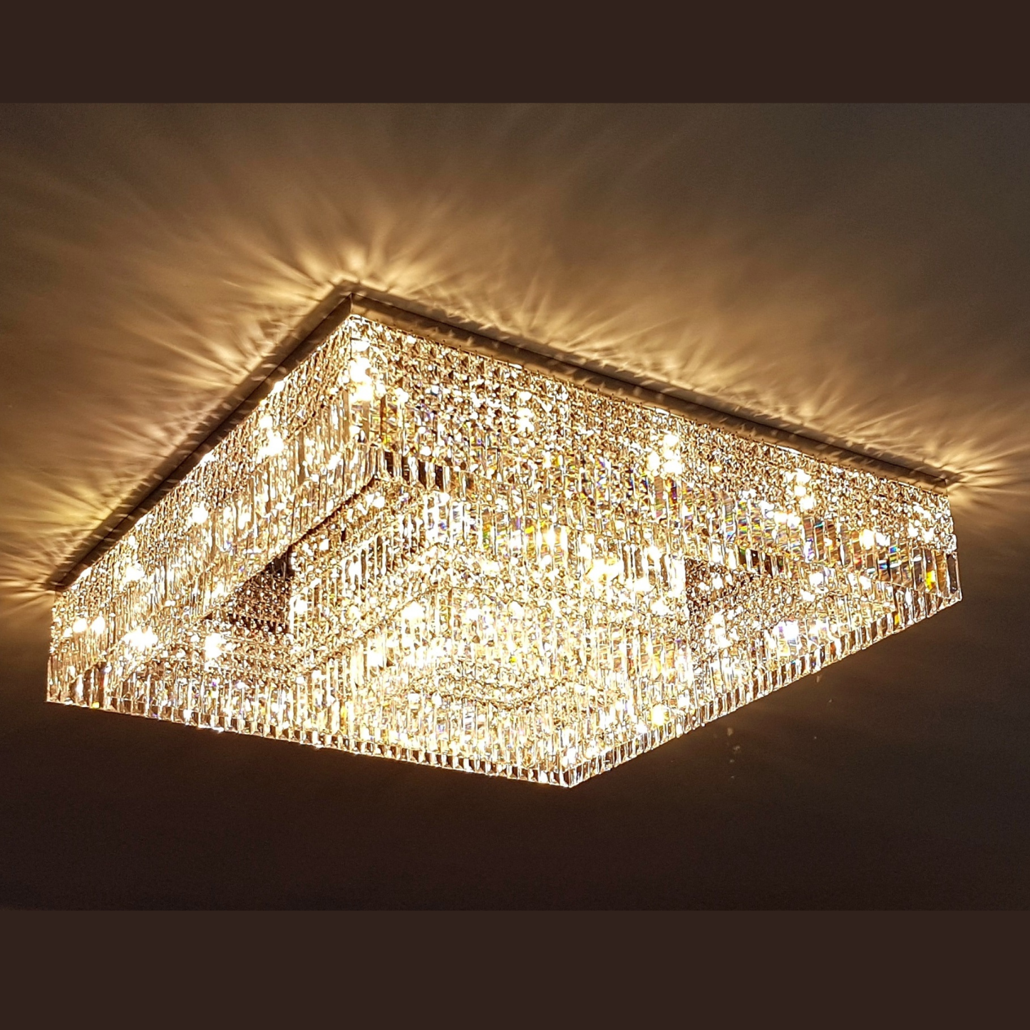 Quadratum Asfour Modern Glass Chandelier - Luchiante.-Sylvia Space