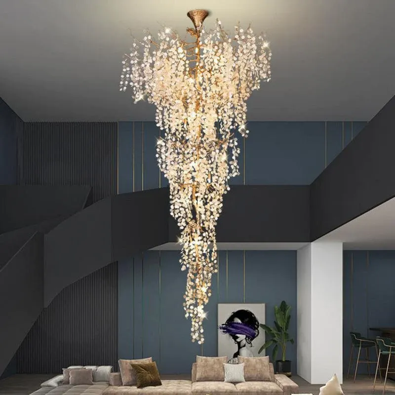 Two-Tier Large Branch Chandelier