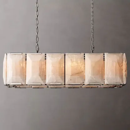 Hulson Calcite Rectangular Chandelier 42"