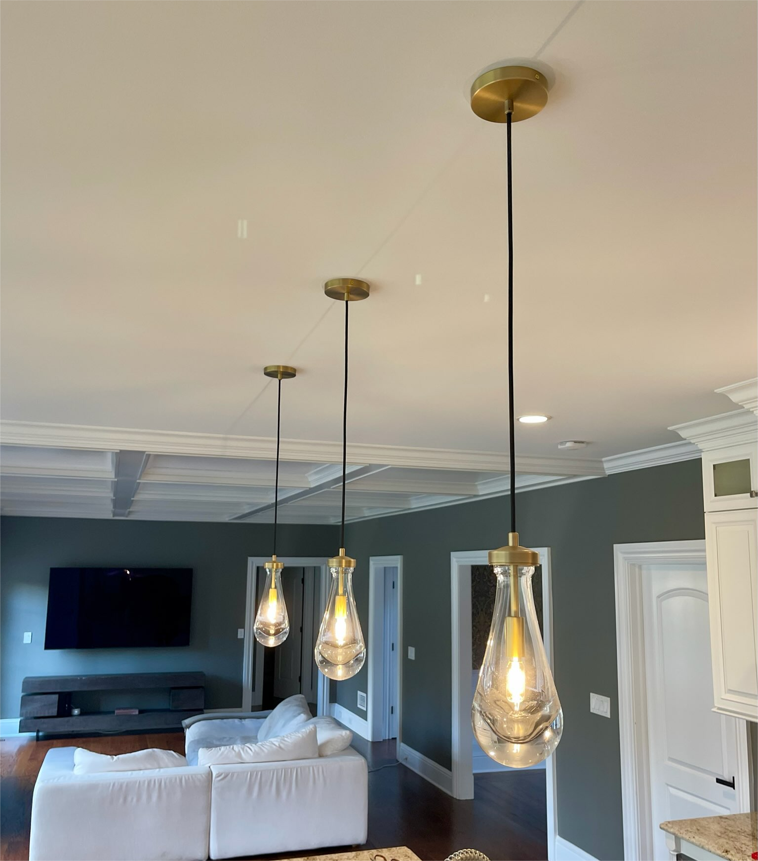 Raindrop Glass Pendant Lighting