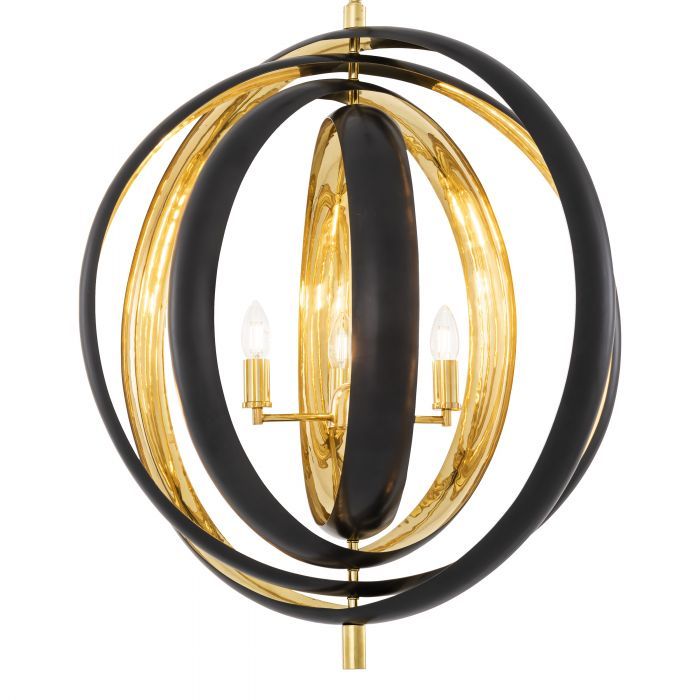 Riley Modern Chandelier - [Gunmetal & Brass] - Eichholtz-Sylvia Space