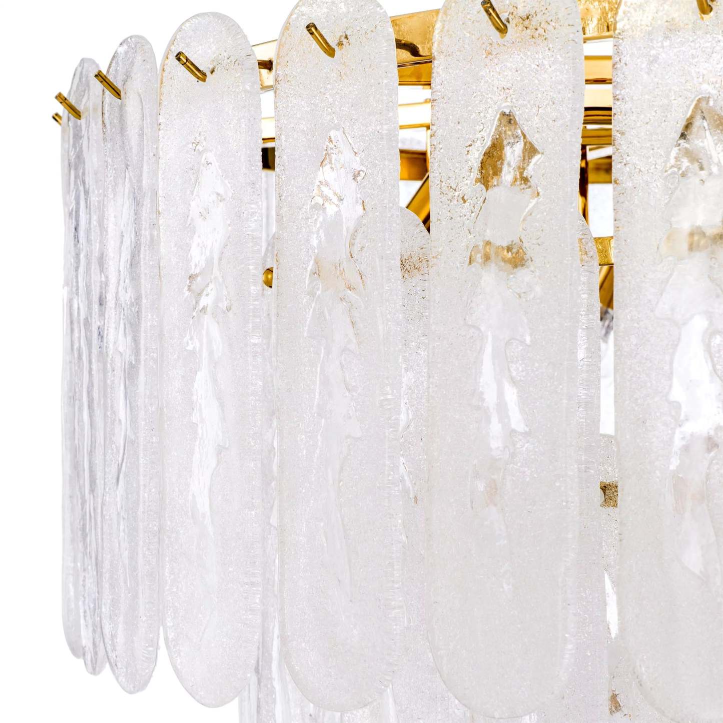 Riveria Modern Chandelier - (Gold Finish | Frosted Glass) - Eichholtz-Sylvia Space