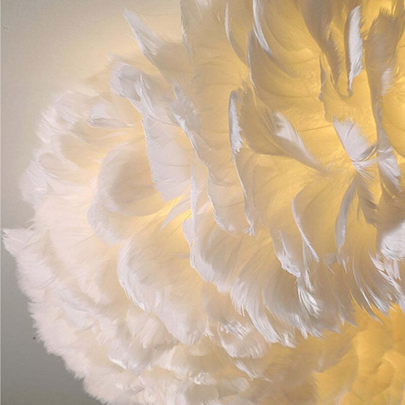 Natural Goose FeatherCeiling Light-Sylvia Space