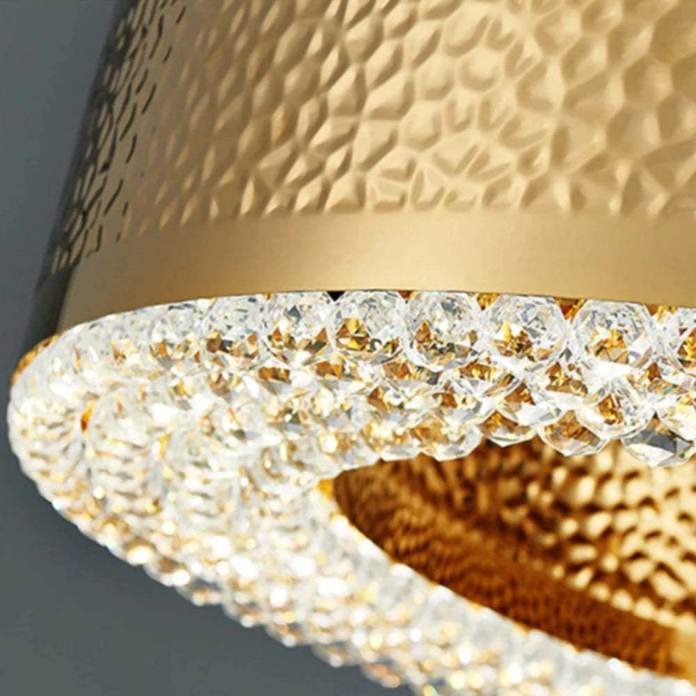 Giovanni Gold Plated Crystal Dining Room Chandelier-Sylvia Space