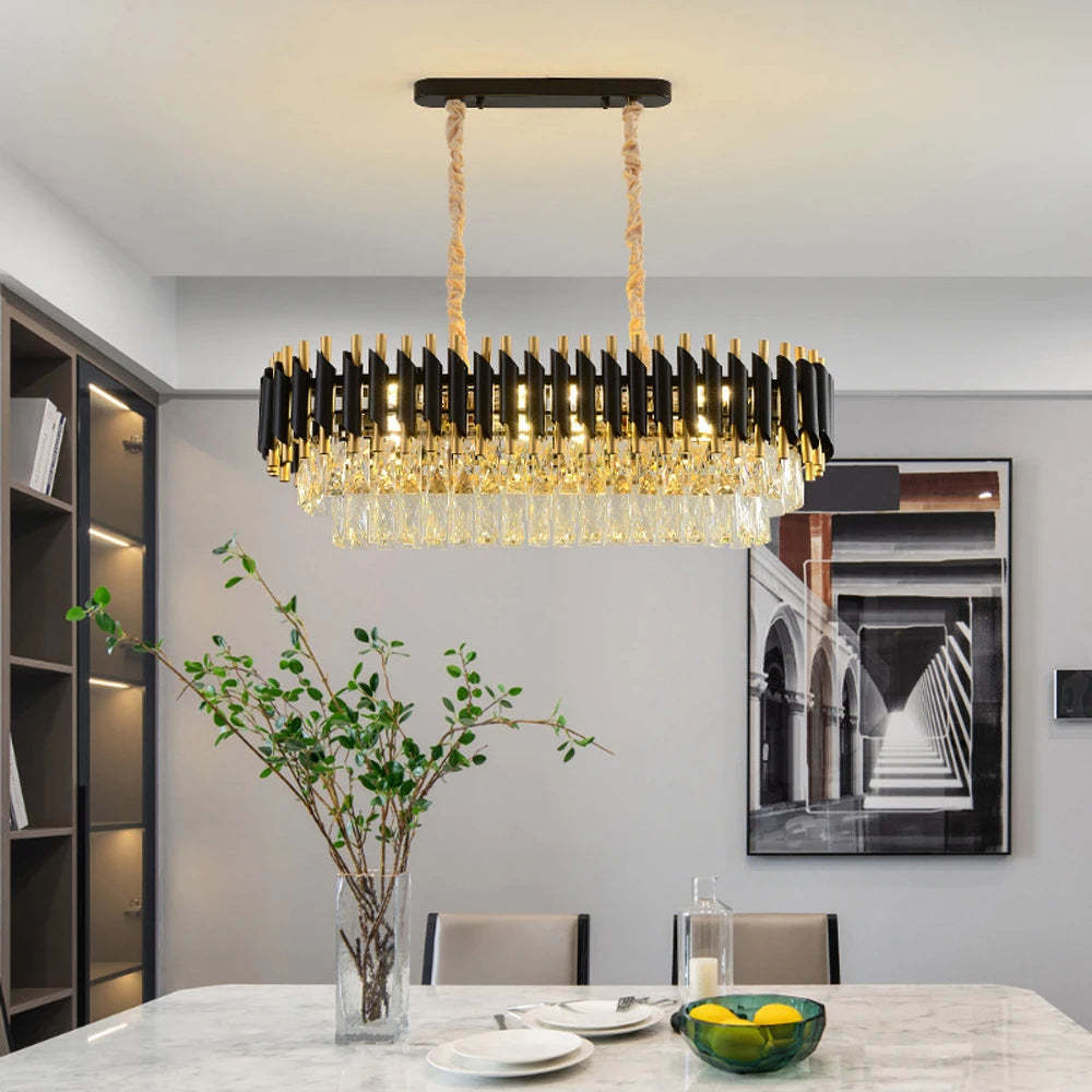 Verano Crystal Dining Room Chandelier-Sylvia Space
