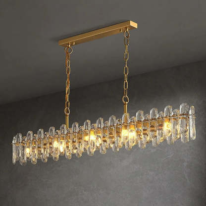 60" Marini Crystal Dining Room Chandelier-Sylvia Space