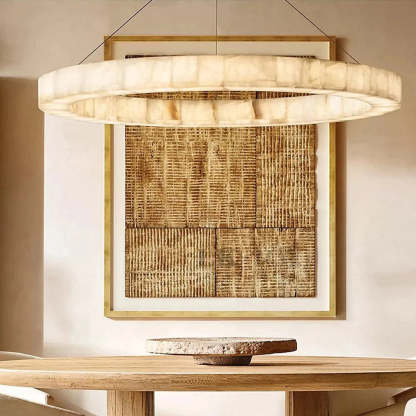 Natural Marble Modern Chandelier-Sylvia Space