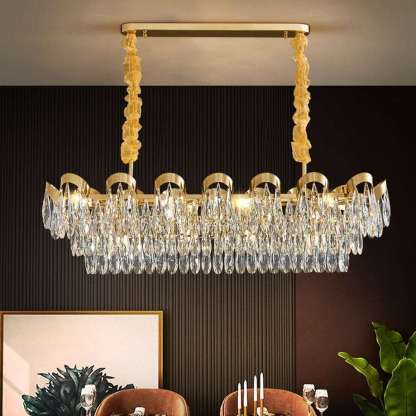Andria Crystal Dining Room Chandelier-Sylvia Space