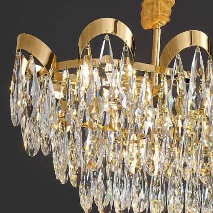 Andria Crystal Dining Room Chandelier-Sylvia Space