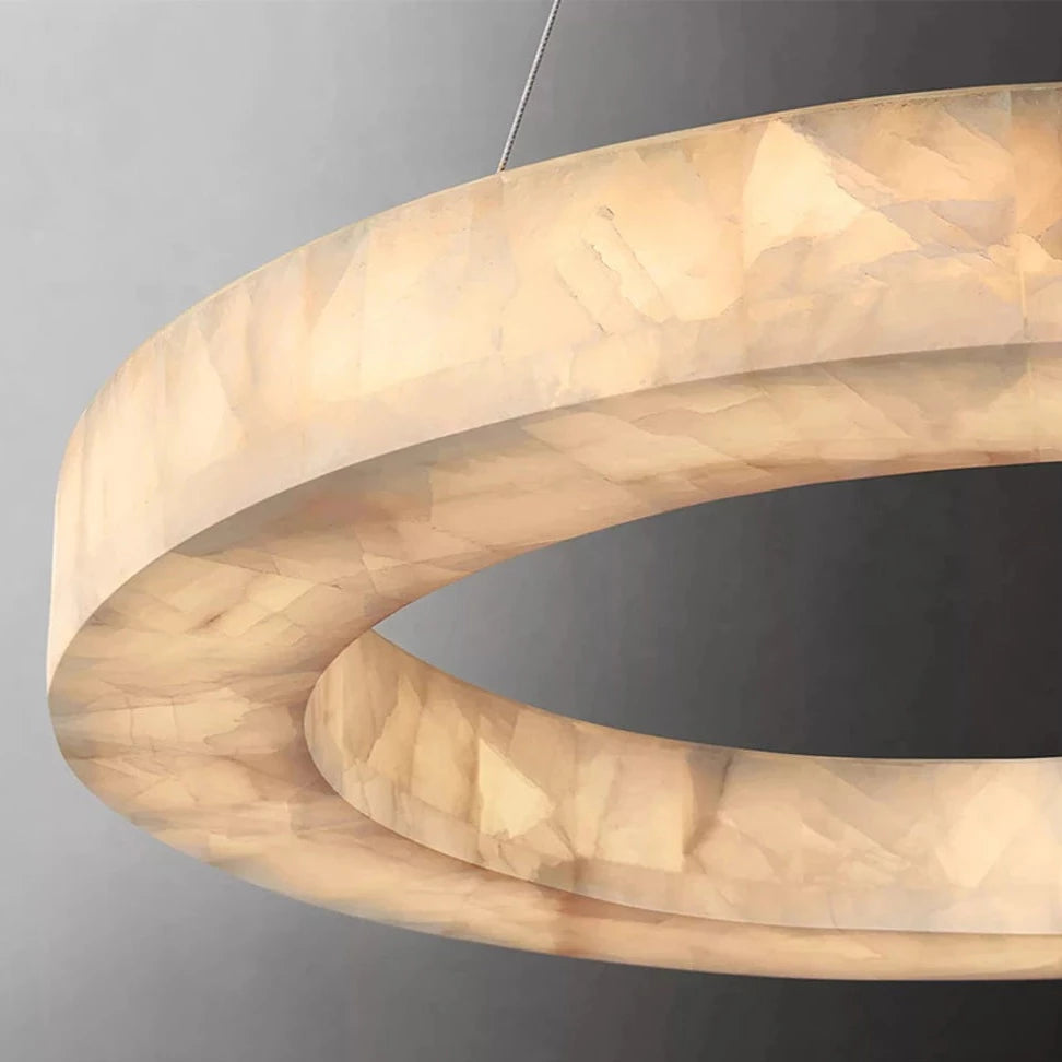 Natural Marble Modern Chandelier-Sylvia Space