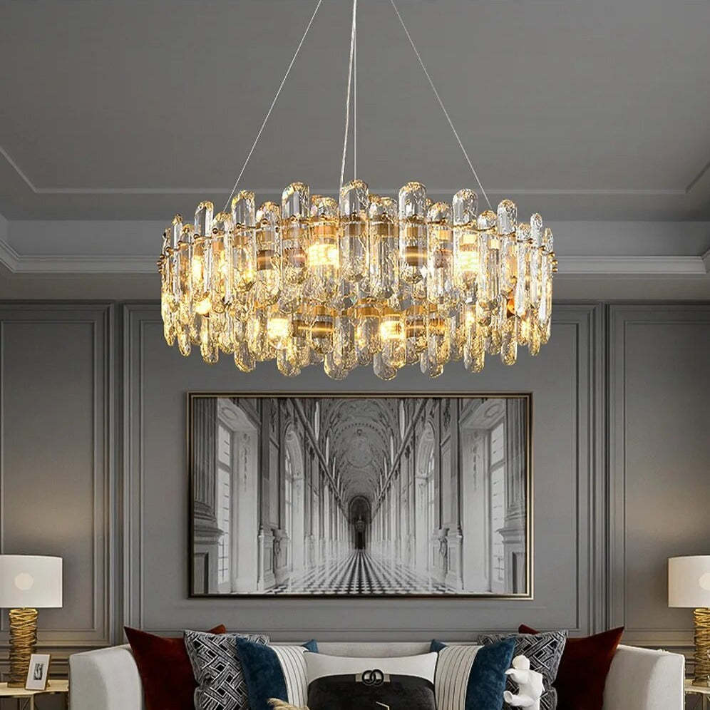 Marini Crystal Chandelier-Sylvia Space