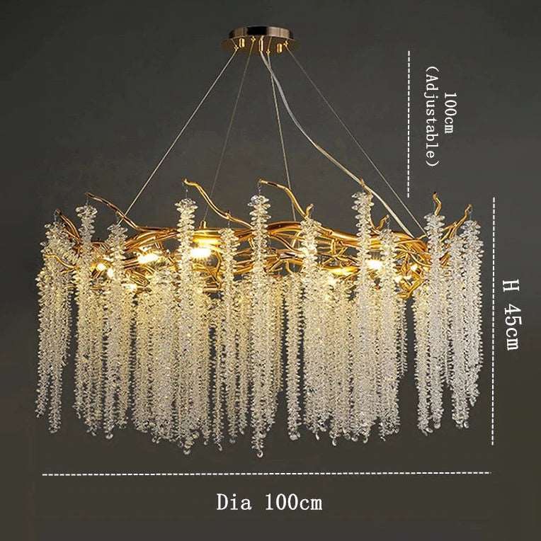 Albero Crystal Chandelier-Sylvia Space