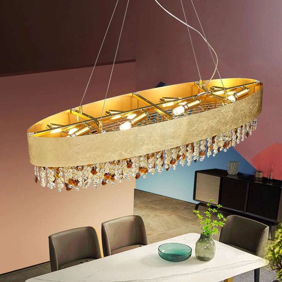 Avani Crystal Dining Room Chandelier-Sylvia Space