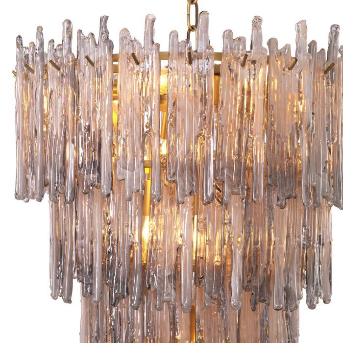 Saint Roch Modern Glass Chandelier [S/L] - [Brass & Glass] - Eichholtz-Sylvia Space