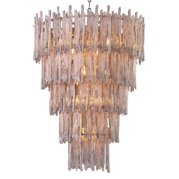 Saint Roch Modern Glass Chandelier [S/L] - [Brass & Glass] - Eichholtz-Sylvia Space