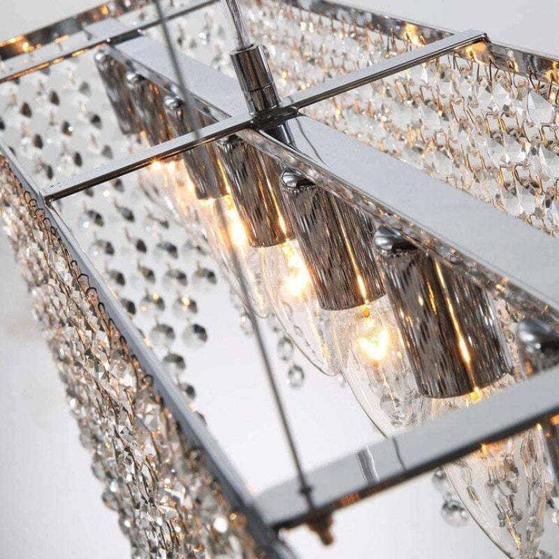 Alleri 40" Crystal Kitchen Island Chandelier-Sylvia Space