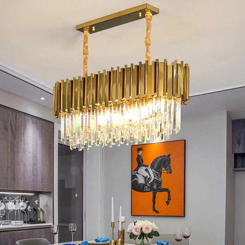 Gio Crystal Dining Room Chandelier-Sylvia Space