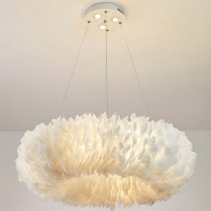 Natural Goose FeatherCeiling Light-Sylvia Space