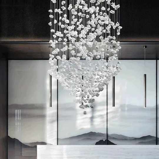Stone Pendant Chandelier