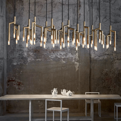 48-Light Dining Room Ceiling Light Fixture-Sylvia Space
