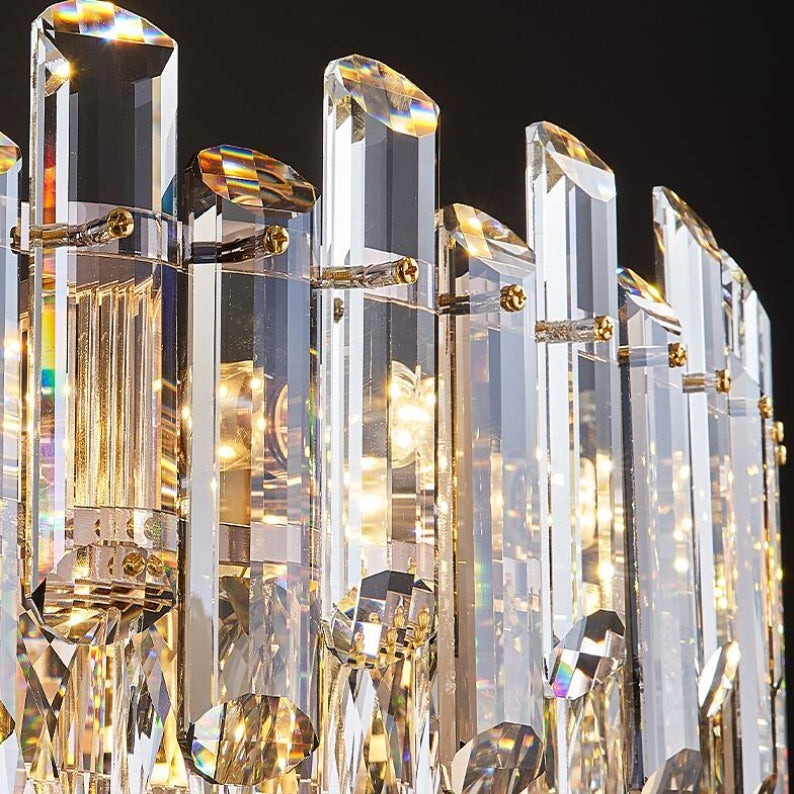 VENICE Crystal Dining Room Chandelier-Sylvia Space