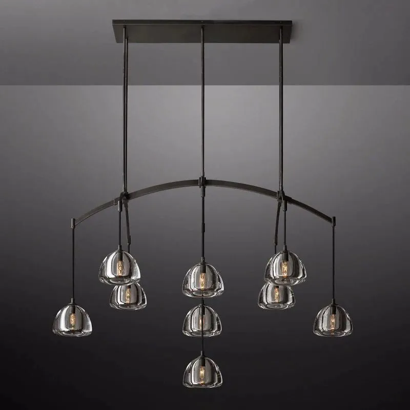 Hemisophere Linear Chandelier 54''