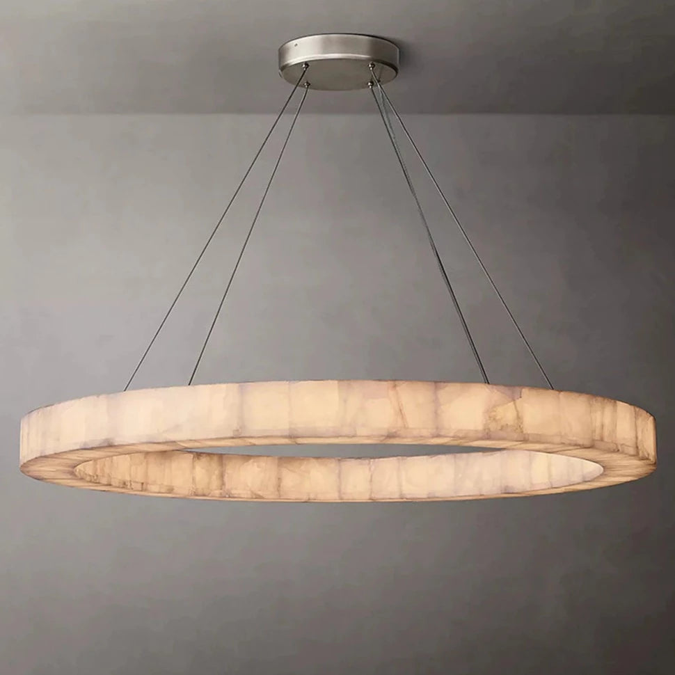 Natural Marble Modern Chandelier-Sylvia Space
