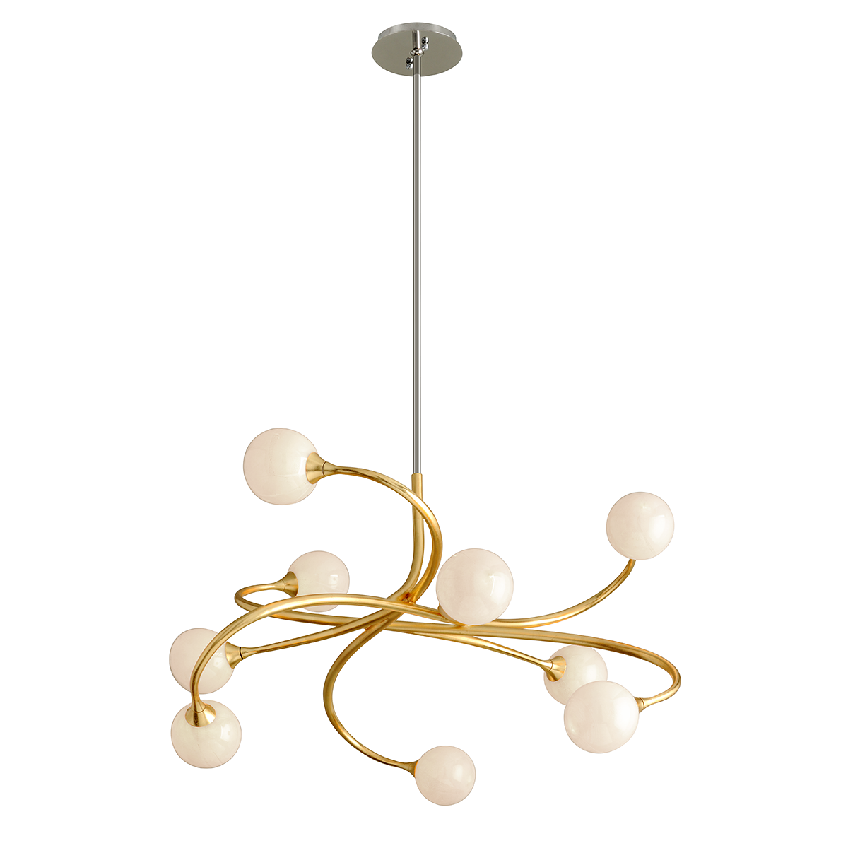 Signature Modern Chandelier - 294-09-CE - Corbett Lighting-Sylvia Space