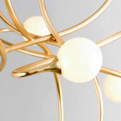 Signature Modern Chandelier - 294-09-CE - Corbett Lighting-Sylvia Space